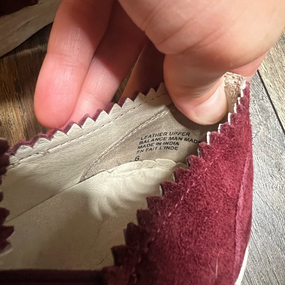 Seychelles | Leather Burgundy Slip Ons - Picture 4 of 5